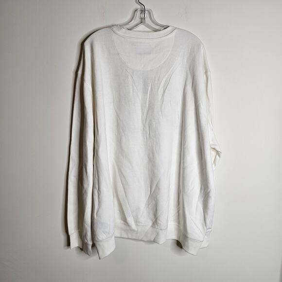 Sean John White Crewneck Pullover Sweatshirt Size 3XL - Picture 2 of 5